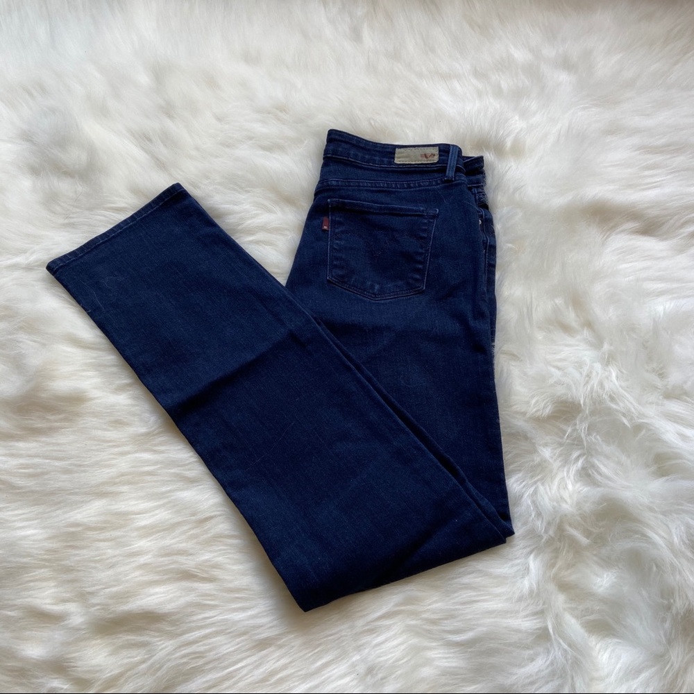 Levi's Slight Curve Mid-Rise Dark Wash Jeans 6/28